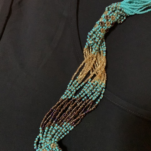 Multi-Strand Beaded Necklace - Picture 2 of 4